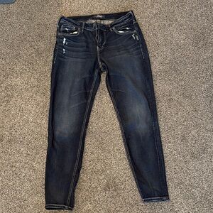 Silver Jeans Avery Women's Dark Wash Skinny ankle Jeans